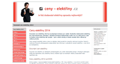 Desktop Screenshot of ceny-elektriny.cz
